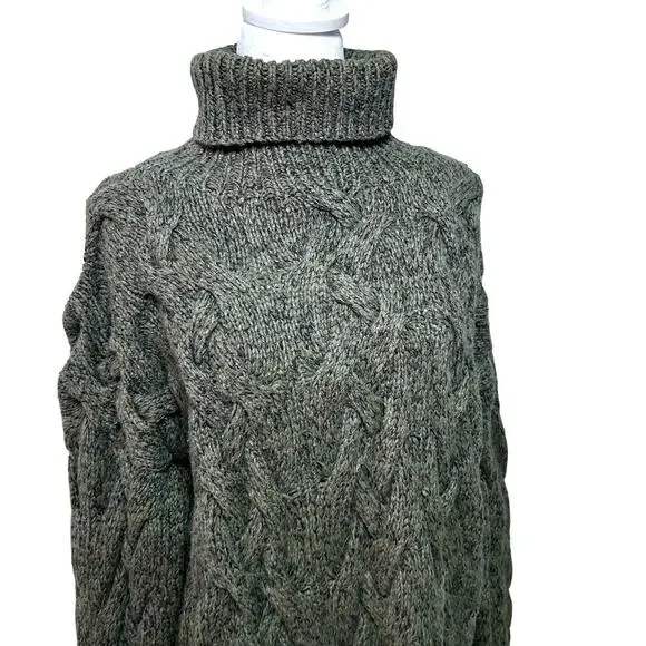 SOLD SOLD SOLD Luxury Cashmere Silk Wool Chunky Minimalist Cable Knit Sweate - Picture 3 of 11